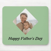 父パーソナライズされたの日マウスパッド – ソフトグリーン マウスパッド (正面)