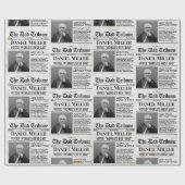 父パーソナライズされたの日ラッピング紙新聞 ラッピングペーパー (フラット)