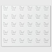 父パーソナライズされたの日ラッピング紙 ラッピングペーパー (フラット)