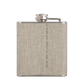 父パーソナライズされたの日ワードコラージュバーラップ フラスク (裏面)