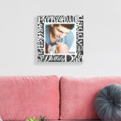 父パーソナライズされたの日ワードコラージュ写真プリント キャンバスプリント (インサイチュ (リビング))