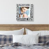 父パーソナライズされたの日ワードコラージュ写真プリント キャンバスプリント (インサイチュ (寝室))