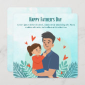 父パーソナライズされたの日札 シーズンカード (正面/裏面)