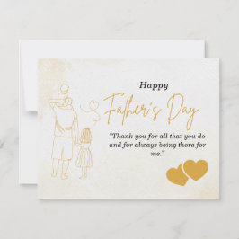 父パーソナライズされたの日札 ノートカード