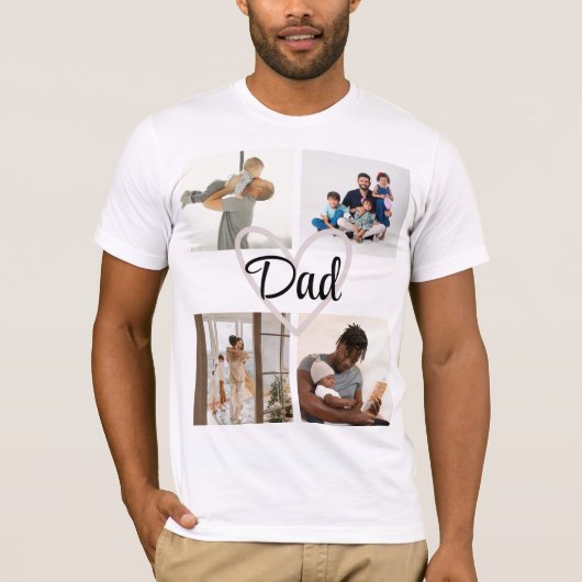 父パーソナライズされたの日 – スーパーヒーローパパ Tシャツ (正面)