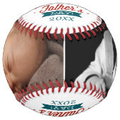 父パーソナライズされたの日 ソフトボール (正面)