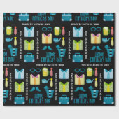 父パーソナライズされたの日 ラッピングペーパー (フラット)