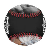 父パーソナライズされたの日 野球ボール (裏面)