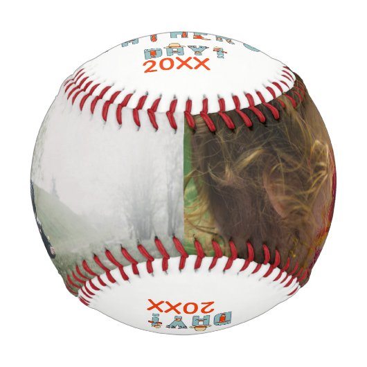 父パーソナライズされたの日 野球ボール (正面)