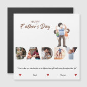 父パーソナライズされたの日DADDYフォトコラージュ マグネット招待状 (正面/裏面)