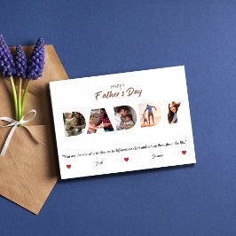 父パーソナライズされたの日DADDYフォトコラージュ 招待状