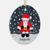 父パーソナライズされたクリスマスツリー装飾 セラミックオーナメント (右)