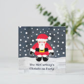 父パーソナライズされたクリスマスパーティの招待状 (スタンド正面)