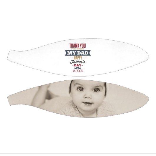 父パーソナライズされたユニーク家の日の写真ギフト ミニバスケットボール (パネル)