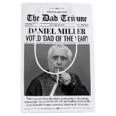 父パーソナライズされた日新聞抱き枕 ミディアムペーパーバッグ (正面)