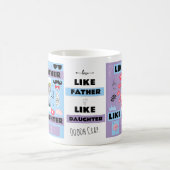 『父パーソナライズされた様に娘が好き、おお困り』 コーヒーマグカップ (中央)