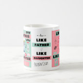 『父パーソナライズされた様に娘が好き、おお困り』 コーヒーマグカップ (中央)