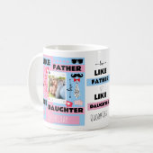 『父パーソナライズされた様に娘が好き、おお困り』 コーヒーマグカップ (正面左)