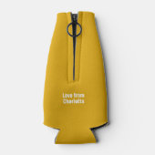 父パーソナライズされた祭ギフト最高のパパ ボトルクーラー (裏面)