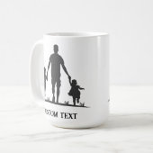 父パーソナライズされた祭マグカップ コーヒーマグカップ (正面左)
