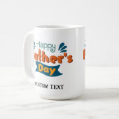 父パーソナライズされた祭マグカップ コーヒーマグカップ (正面左)
