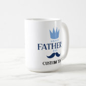 父パーソナライズされた祭マグカップ コーヒーマグカップ (正面右)