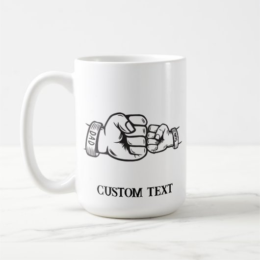 父パーソナライズされた祭マグカップ コーヒーマグカップ (左)