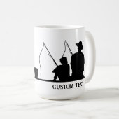 父パーソナライズされた祭マグカップ コーヒーマグカップ (正面右)