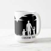 父パーソナライズされた祭マグカップ コーヒーマグカップ (正面右)