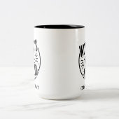 父パーソナライズされた祭マグカップ ツートーンマグカップ (中央)