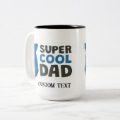父パーソナライズされた祭マグカップ ツートーンマグカップ (正面左)