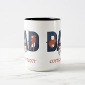 父パーソナライズされた祭マグカップ ツートーンマグカップ (中央)