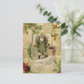 父ビクトリアンクリスマスフローラエフェメラ シーズンポストカード (スタンド正面)