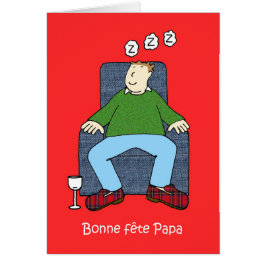 父フランスのの日の漫画のユーモア