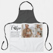 父モダンとコラージュ写真最高の引用文 エプロン (正面)