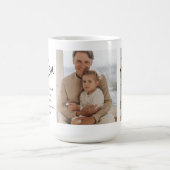 父モダンとコラージュ写真最高の引用文 コーヒーマグカップ (中央)