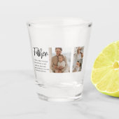 父モダンとコラージュ写真最高の引用文 ショットグラス (正面)