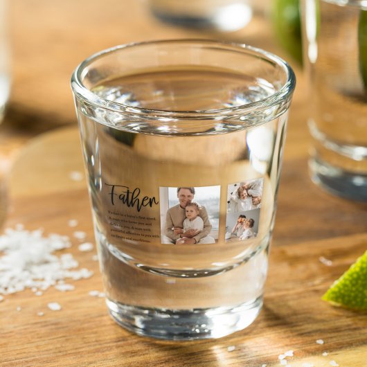 父モダンとコラージュ写真最高の引用文 ショットグラス