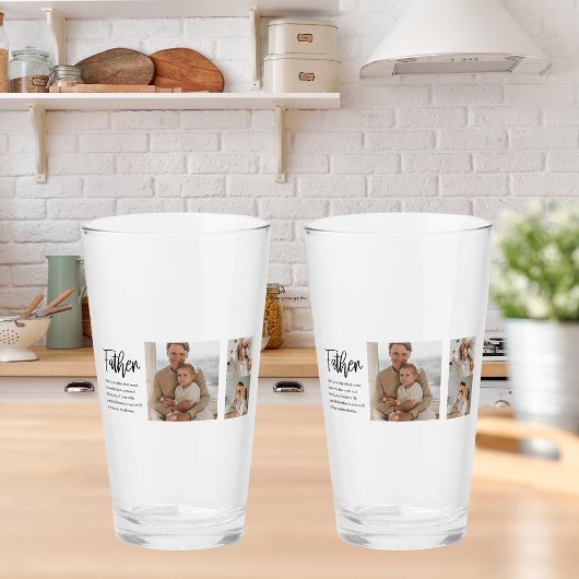 父モダンとコラージュ写真最高の引用文 タンブラーグラス