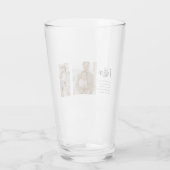 父モダンとコラージュ写真最高の引用文 タンブラーグラス (裏面)