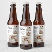 父モダンとコラージュ写真最高の引用文 ビールラベル (ボトル)