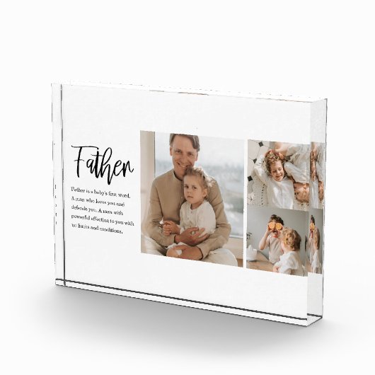 父モダンとコラージュ写真最高の引用文 フォトブロック (右)