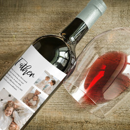 父モダンとコラージュ写真最高の引用文 ワインラベル