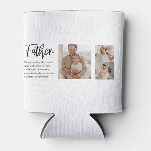 父モダンとコラージュ写真最高の引用文 缶クーラー (正面)