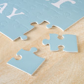 父モダンの日おじいちゃん写真コラージュ ジグソーパズル (側面)