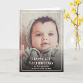 父モダンの日おめでとう|写真 カード (黄色い花)