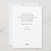 父モダンの日のカード シーズンカード (裏面)