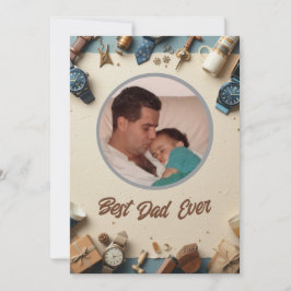 父モダンの日のカード – パパのためのメッセージ シーズンカード