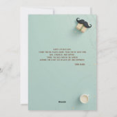 父モダンの日のカード – パパのためのメッセージ シーズンカード (裏面)