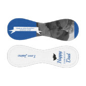 父モダンの日のパパ写真メッセージ 野球ボール (パネル)